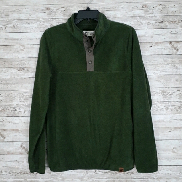 Liv Outdoor Other - Liv Outdoor Mens Fleece Sweatshirt S 1/4 Snap Green 281